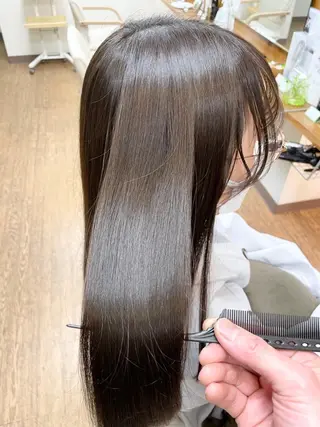 ロング 神谷 千明のヘアスタイル