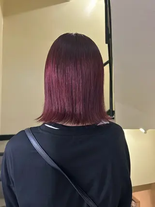 ミディアム カラー ☕️結【suii.】 ボブ/ヘアセット☕️のヘアスタイル