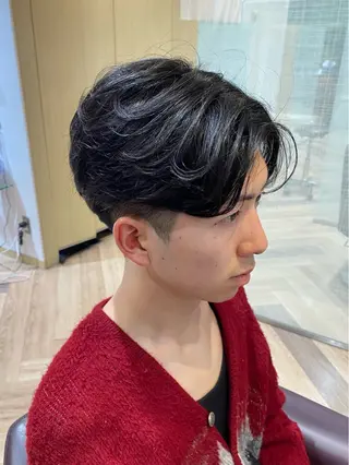 メンズ メンズ特化/フェザー /パーマ/伊勢元のヘアスタイル