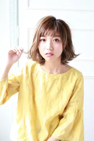 ミディアム レイヤーカット 早崎太生のヘアスタイル