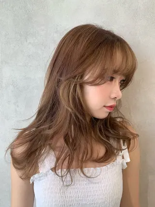 ロング カラー 汐見 悠佑のヘアスタイル