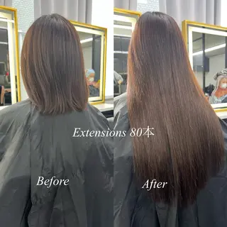 ロング カラー シールエクステ特化 ハイトーン、NANAのヘアスタイル