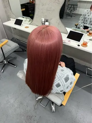 ロング カラー 【柏】美髪矯正× ハイトーン💫だいちのヘアスタイル