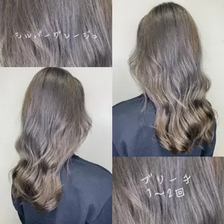 セミロング カラー ヘアアレンジ HAIRSALONLOOP所属・川上 麻梨阿のヘアスタイル