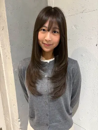 ロング カラー Juna✂️ レイヤー / ボブのヘアスタイル