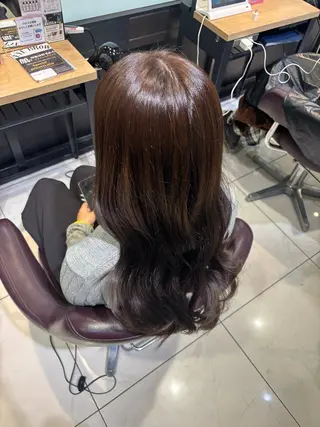 ロング カラー 韓国髪質改善艶カラー /レイヤー/miyuのヘアスタイル