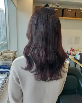 ロング カラー JIL BLAN 京都所属・RU RIのヘアスタイル