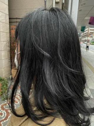 セミロング カラー 特殊カラー特化 ✂️SHIAN フジのヘアスタイル