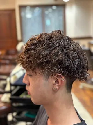 ショート パーマ メンズ おしゃれ泥棒 石原メンズ特化美容師のヘアスタイル
