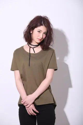 ミディアム ヘアアレンジ graxi'    グラシー所属・ブリーチ/ハイトーン SERINAのヘアスタイル