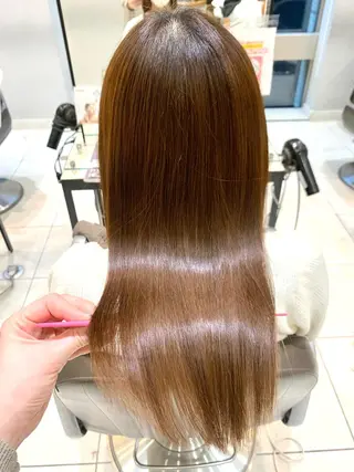 ミディアム カラー パーマ メンズ キッズ 酸熱トリートメント/ 髪質改善🌟玉井香奈のヘアスタイル