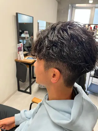 ショート パーマ メンズ特化/パーマ /フェード/洋輔のヘアスタイル