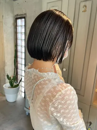ショート sea by luvismけやき通り2号店所属・ボブ/ショート/ 縮毛矯正/岸本恭明のヘアスタイル
