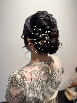 ミディアム ヘアアレンジ ducha所属・DUCHA Tomida naoのヘアスタイル