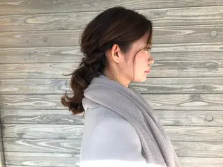 ヘアアレンジ 藤井 菜緒のヘアスタイル