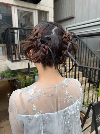 ミディアム ヘアアレンジ 似合わせモテヘア Akari🦢🖤のヘアスタイル