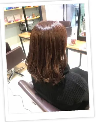 セミロング カラー パーマ ヘアアレンジ メンズ キッズ ネイル マツエク・マツパ MODEK's西宮店 マネージャー神道有基のヘアスタイル