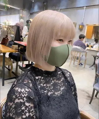 ショート カラー haco＋所属・圧倒的デザイン力 店長🎨RENAのヘアスタイル