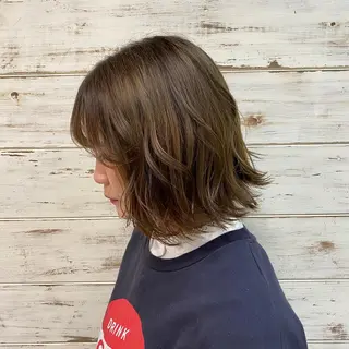 ミディアム カラー ｲﾁｶﾜ ﾐｵ/ minim hairのヘアスタイル