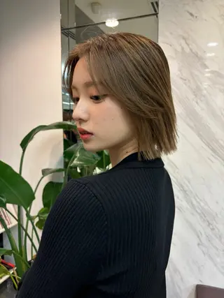 ミディアム カラー パーマ ヘアアレンジ 小玉 彰哉のヘアスタイル