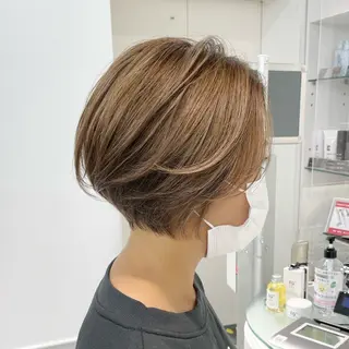 ショート 【レイヤーカット】 キサヌキミワのヘアスタイル