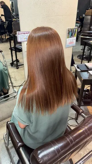 セミロング 小池 かなこのヘアスタイル