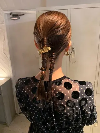 ヘアアレンジ ブリーチ/アレンジ 天満/chihiroのヘアスタイル