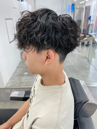 ショート カラー パーマ ヘアアレンジ 亀井隆汰/メンズ専門 パーマ特化美容師のヘアスタイル