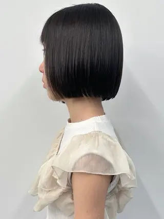 ショート 小顔ボブ/お悩み解決 /ボブパーマ/とういのヘアスタイル