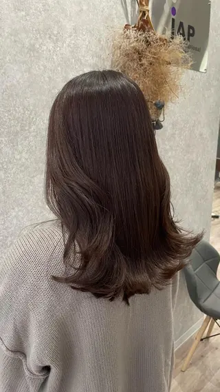ロング カラー たなか りなのヘアスタイル