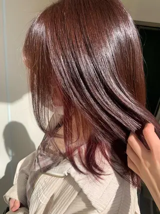 セミロング カラー 羽エクステ🩷 🤍まき🤍のヘアスタイル