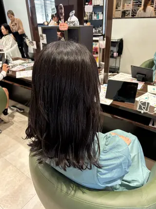 セミロング 🍒中川葵久美🍒 メンズ/パーマのヘアスタイル