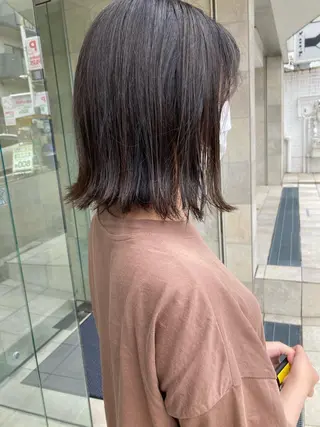 ミディアム カラー 田中 あかねのヘアスタイル