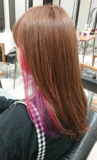 ミディアム カラー ACROあべの店所属・艶カラー/インナー /グラデ/大西小百合のヘアスタイル