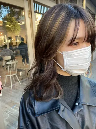 セミロング カラー イチカワ ミオ/ minim hairのヘアスタイル