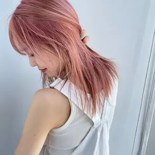 セミロング カラー ヘアアレンジ 【柔らか透明感✨/ 似合せ前髪】大石葉月のヘアスタイル