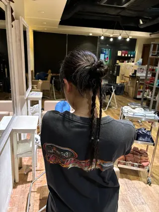 ヘアアレンジ ボブ/レイヤー/ 梅田/天野川奈緒のヘアスタイル