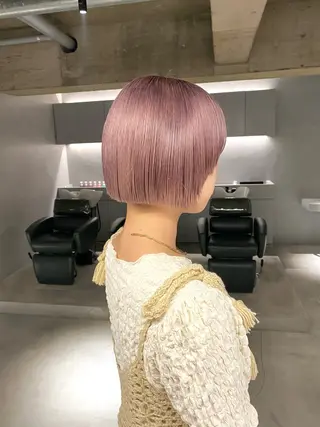 ミディアム カラー 宮川 日菜子のヘアスタイル