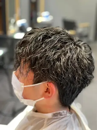 ショート カラー パーマ メンズ エクステ/カラー/ TOMOYUKIのヘアスタイル