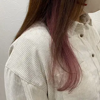 セミロング カラー Az所属・Az ながいりかのヘアスタイル