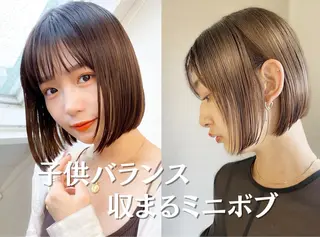 カラー [似合う小顔カット] 🪽MUNi恵比寿のヘアスタイル