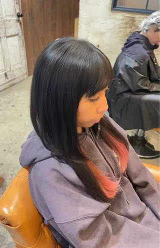 ロング 丁寧な施術で、 朝が楽になる髪のヘアスタイル