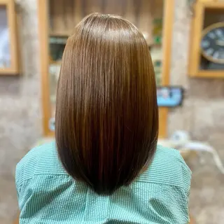 セミロング YELLOW CORN 金沢文庫所属・【金沢文庫4分】髪質 改善/縮毛矯正アラタのヘアスタイル