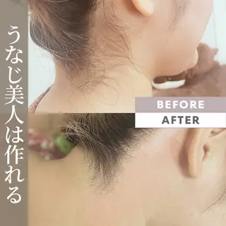 ロング カラー ヘアアレンジ 河上★うなじや首回り Wax脱毛が得意ですのエステ・リラクイメージ