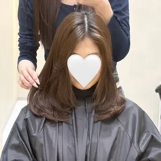 ミディアム Yukie♡ Zinaのヘアスタイル