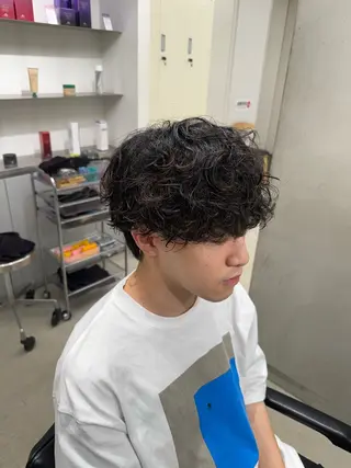パーマ メンズ 深谷 侑亮のヘアスタイル