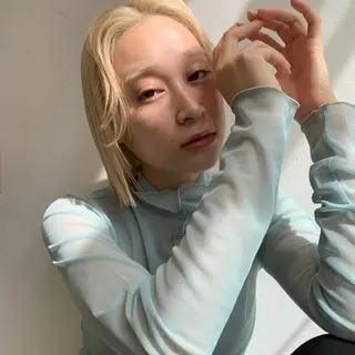 ミディアム カラー 顔周りレイヤー 🎀マリノのヘアスタイル