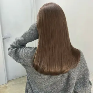 セミロング カラー akane/ベージュ /オリーブ/ブラウンのヘアスタイル