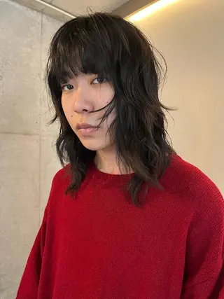 メンズ レイヤーカット\ウル フ　chinatsuのヘアスタイル