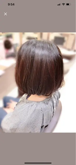 ミディアム カラー 髪質改善縮毛矯正 💎TOMOのヘアスタイル